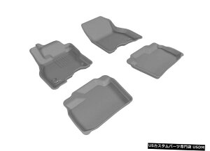 Floor Mat JO[SV^JX^tBbgCi[O[1?2ڃtA}bgi13-2019[tpj Kagu All-Weather Custom Fit Liners Gray 1st-2nd Row Floor Mats for 13-2019 Leaf