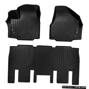 Floor Mat MaxLinerJX^SV^1ڂ2ڃtA}bgZbg2017-20pVtBJ MaxLiner Custom All Weather 1st  2nd Row Floor Mats Set for 2017-20 Pacifica