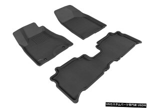 Floor Mat JO[SV^JX^tBbgCi[ubN1ڂ2ڃtA}bgL1LX03901509 Kagu All-Weather Custom Fit Liners Black 1st And 2nd Row Floor Mats L1LX03901509