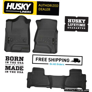 Floor Mat nXL[Ci[WeatherBeatertA}bg2015-2020NɓKVFr[^zGMC[R Husky Liners WeatherBeater Floor Mats Fits 2015-2020 Chevy Tahoe GMC Yukon