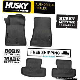 Floor Mat ハスキーライナーWeatherBeaterフロアマットは15-20フォードマスタングコンバーチブルクーペに適合 Husky Liners WeatherBeater Floor Mats Fits 15-20 Ford Mustang Convertible Coupe