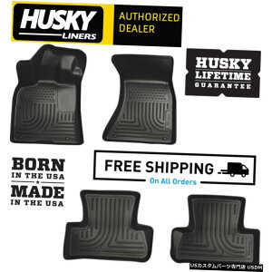 Floor Mat �n�X�L�[���C�i�[WeatherBeater�t���A�}�b�g��2012-2018�A�E�f�BA6S6�ɓK�� Husky Liners WeatherBeater Floor Mats Fits 2012-2018 Audi A6 S6 �y���s�A���i�z