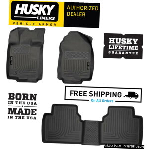 Floor Mat �n�X�L�[���C�i�[WeatherBeater�t���A�}�b�g��06-12�t�H�[�h�t���[�W���������J�[��MKZ�[�t�@�[�ɓK�� Husky Liners WeatherBeater Floor Mats Fits 06-12 Ford Fusion Lincoln MKZ Zephyr �y���s�A���i�z