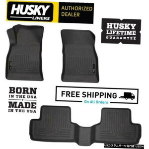 Floor Mat nXL[Ci[WeatherBeatertA}bg2012-2017rCbNxmɓK Husky Liners WeatherBeater Floor Mats Fits 2012-2017 Buick Verano