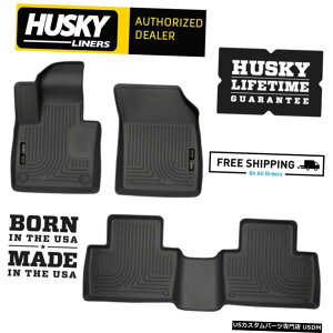 Floor Mat nXL[Ci[WeatherBeatertA}bg2016-2019{{XC90dC/KXɓK Husky Liners WeatherBeater Floor Mats Fits 2016-2019 Volvo XC90 Electric/Gas