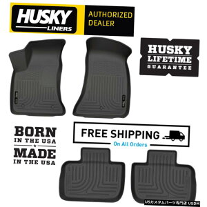 Floor Mat nXL[Ci[WeatherBeatertA}bg11-19NCX[300RWD`[W[RWDɓK Husky Liners WeatherBeater Floor Mats Fits 11-19 Chrysler 300 RWD Charger RWD