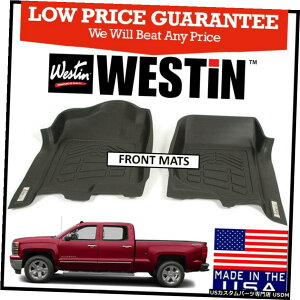 Floor Mat Westin Wade Sure-Fit 2007-2014�V�{���[�V���o���[�h�N���[�L���u�őO��t���A�}�b�g Westin Wade Sure-Fit 2007-2014 Chevrolet Silverado Crew Cab Front Row Floor Mats �y���s�A���i�z