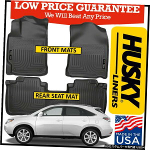 Floor Mat nXL[EFU[r[^[tg/AtA}bg2010-2015NTXRX350 / RX450hubNɓK Husky Weatherbeater Front/Rear Floor Mats fit 2010-2015 Lexus RX350/RX450h BLACK