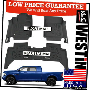 Floor Mat Westin Wade Sure-Fit 2012-2019 Ram 2500 3500���K�L���u�t�����g�����A�t���A�}�b�g Westin Wade Sure-Fit 2012-2019 Ram 2500 3500 Mega Cab Front  Rear Floor Mats �y���s�A���i�z