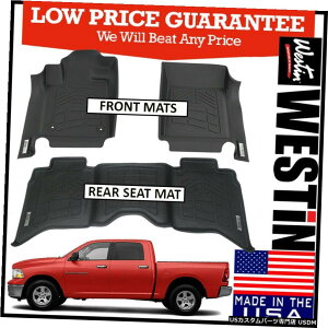 Floor Mat Westin Wade Sure-Fit�J�X�^�����`�N���[�L���u�t���A�}�b�g��2009-2012�_�b�W�����ɓK�� Westin Wade Sure-Fit Custom Molded Crew Cab Floor Mats fit 2009-2012 Dodge Ram �y���s�A���i�z
