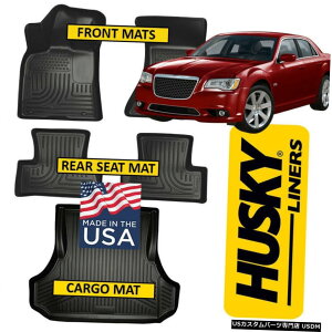Floor Mat nXL[Ci[tgAtA}bgJ[S}bgtBbg2011-2019NCX[300 AWD Husky Liners Front  Rear Floor Mats  Cargo Mat fit 2011-2019 Chrysler 300 AWD