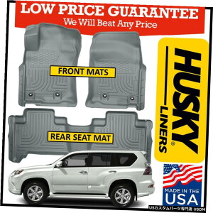 Floor Mat nXL[Ci[EFU[r[^[tg/AtA}bg2014-2020NTXGX460O[ɓK Husky Liners Weatherbeater Front/Rear Floor Mats fit 2014-2020 Lexus GX460 GRAY