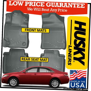 Floor Mat �n�X�L�[���C�i�[�E�F�U�[�r�[�^�[�t���A�}�b�g��2007-2011�g���^�J�����[�O���C�ɓK�� Husky Liners Weatherbeater Floor Mats fit 2007-2011 Toyota Camry GREY �y���s�A���i�z