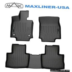 Floor Mat SMARTLINER�J�X�^���t�B�b�g2��u���b�N�t���A�}�b�g���C�i�[�Z�b�g2019-2021�g���^RAV4 SMARTLINER Custom Fit 2 Row Black Floor Mat Liner Set for 2019-2021 Toyota RAV4
