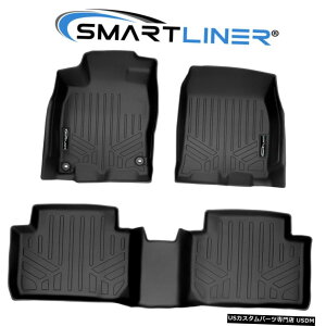 Floor Mat SMARTLINER 2��t���A�}�b�g�Z�b�g16-21�z���_�V�r�b�N�i�Z�_���܂��̓n�b�`�o�b�N�ɓK���j SMARTLINER 2 Row Floor Mat Set For 16-21 Honda Civic (Fits Sedan Or Hatchback ) �y���s�A���i�z