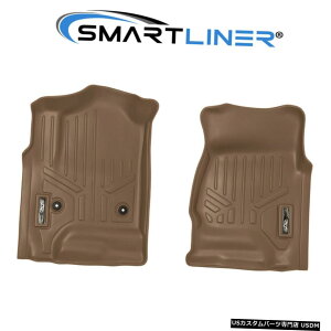 Floor Mat SMARTLINER�V�{���[/ GMC�g���b�N/ SUV�t�����g�Z�b�g�^���p�S�V��^�t���A�}�b�g SMARTLINER All Weather Floor Mats for Chevy/GMC Trucks / SUV Front Set Tan