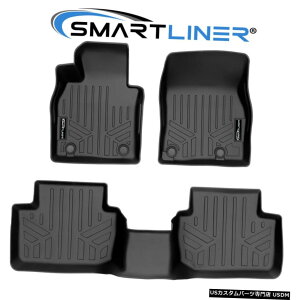 Floor Mat SMARTLINERJX^tBbgtA}bg2񃉃Ci[ZbgubN2020-2021}c_CX-30 SMARTLINER Custom Fit Floor Mats 2 Row Liner Set Black for 2020-2021 Mazda CX-30