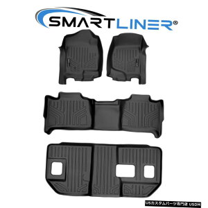 Floor Mat SMARTLINER�t���A�}�b�g3��Z�b�g�u���b�N07-14���[�R��XL /�T�o�[�o��2��ڃx���` SMARTLINER Floor Mats 3 Row Set Black For 07-14 Yukon XL/Suburban 2nd Row Bench �y���s�A���i�z