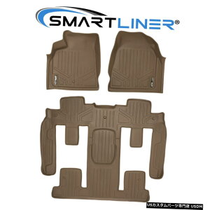 Floor Mat SMARTLINER�S�V��^�J�X�^���t���A�}�b�g�g���o�[�X/�G���N���[�u/�A�J�f�B�A�p��3��Z�b�g SMARTLINER All Weather Custom Floor Mats 3 Rows Set For Traverse/Enclave/Acadia �y���s�A���i�z