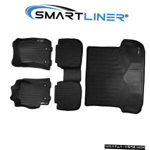 Floor Mat SMARTLINERtA}bgZbgƃXoAEgobN2015-2019pJ[SCi[ubN SMARTLINER Floor Mats Set And Cargo Liner Black For Subaru Outback 2015-2019