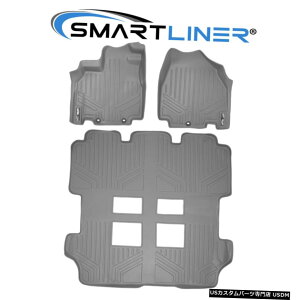 Floor Mat SMARTLINERSV^JX^tA}bgCi[ZbgO[2011-2017IfbZC SMARTLINER All Weather Custom Floor Mats Liner Set Grey For 2011-2017 Odyssey