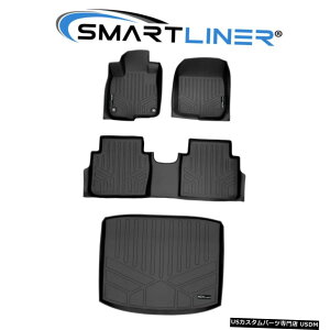 Floor Mat SMARTLINER 2017-2021 CR-VtA}bgZbgJ[SCi[ubNibpj SMARTLINER 2017-2021 CR-V Floor Mats Set Cargo Liner Black For Lower Deck