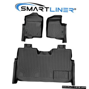 Floor Mat 2011-2014tH[hF-150X[p[N[LupSMARTLINERJX^tBbgtA}bgZbg SMARTLINER Custom Fit Floor Mat Set For 2011-2014 Ford F-150 SuperCrew Cab