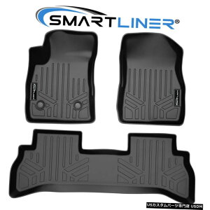 Floor Mat SMARTLINER�t���A�}�b�g2�񃉃C�i�[�Z�b�g��2020-2021�r���C�b�N�A���R�[��GX SMARTLINER Floor Mats 2 Row Liner Set Black for 2020-2021 Buick Encore GX �y���s�A���i�z