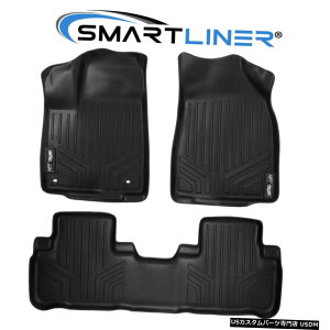 Floor Mat SMARTLINERJX^tBbgtA}bgZbg2014-2019g^nC_[ SMARTLINER Custom Fit Floor Mat Set For 2014-2019 Toyota Highlander
