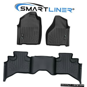 Floor Mat SMARTLINERJX^tBbg2tA}bgCi[Zbg12-21RAM 1500NAbhLû SMARTLINER Custom Fit 2 Row Floor Mat Liner Set For 12-21 RAM 1500 Quad Cab Only