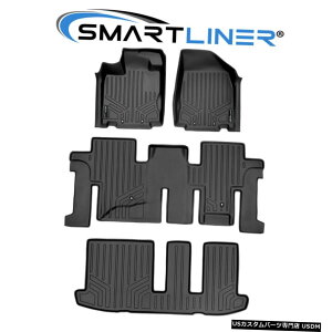 Floor Mat SMARTLINER�t���A�}�b�g3��Z�b�g2013-19�p�X�t�@�C���_�[/ JX35 / 2014-2019 QX60 SMARTLINER Floor Mats 3 Rows Set for 2013-19 Pathfinder / JX35 / 2014-2019 QX60 �y���s�A���i�z