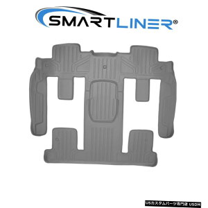 Floor Mat SMARTLINER�J�X�^���t���A�}�b�g2���/ 3��ڃO���[�g���o�[�X/�A�J�f�B�A/�G���N���[�u SMARTLINER Custom Floor Mat 2nd/3rd Row Grey For Traverse / Acadia / Enclave �y���s�A���i�z