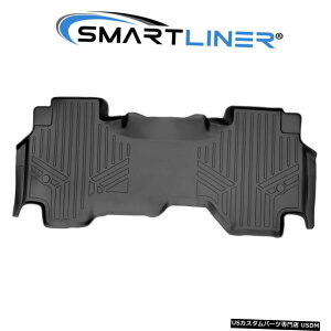 Floor Mat SMARTLINERtA}bgCi[2ڃubN19-20211500NbhLu SMARTLINER Floor Mats Liner 2nd Row Black for 19-2021 Ram 1500 Quad Cab