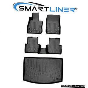 Floor Mat SMARTLINERJX^tBbgtA}bgJ[SCi[ZbgubN2016-2021}c_CX-3 SMARTLINER Custom Fit Floor Mats Cargo Liner Set Black For 2016-2021 Mazda CX-3