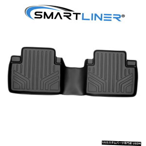 Floor Mat SMARTLINERカスタムフィットフロアマットライナー2列目ブラック日産ローグ2014-2020 SMARTLINER Custom Fit Floor Mat Liner 2nd Row Black For Nissan Rogue 2014-2020