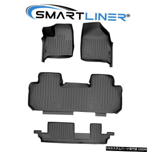 Floor Mat SMARTLINERJX^tBbg3tA}bgCi[Zbg2018-2020rCbNGN[u SMARTLINER Custom Fit 3 Row Floor Mat Liner Set For 2018-2020 Buick Enclave
