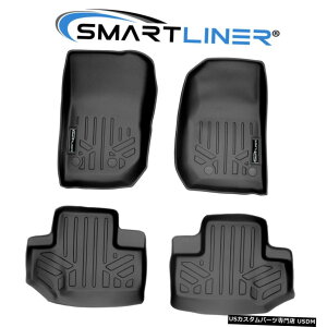 Floor Mat 14-18W[vO[pSMARTLINERJX^tBbgtA}bgi2hAfɓKj SMARTLINER Custom Fit Floor Mats For 14-18 Jeep Wrangler (Fits 2 Door Models)