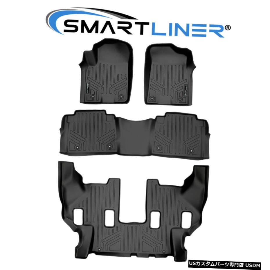 - QX56 - Armada For Black Set Liner Mats Floor SMARTLINER SMARTLINERフロアマットライナーセットアルマダ用ブラック-QX56-QX80（バケットシート） Mat Floor QX80 Seats) (Bucket その他
