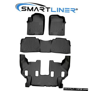 Floor Mat SMARTLINER�t���A�}�b�g���C�i�[�Z�b�g�A���}�_�p�u���b�N-QX56-QX80�i�o�P�b�g�V�[�g�j SMARTLINER Floor Mats Liner Set Black For Armada - QX56 - QX80 (Bucket Seats)