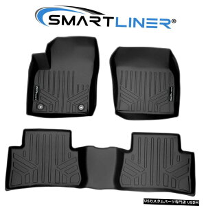 Floor Mat SMARTLINERtA}bgCi[ubN2Zbg2018-2021g^C-HR SMARTLINER Floor Mats Liners Black 2 Row Set For 2018-2021 Toyota C-HR