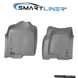 Floor Mat SMARTLINER�J�X�^���t�B�b�gGMC�V�{���[�g���b�NSUV�p1��ڃO���[�t���A�}�b�g SMARTLINER Custom Fit 1st Row Grey Floor Mats for GMC Chevy Truck SUV �y���s�A���i�z
