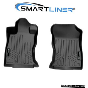 Floor Mat SMARTLINER2019-2021XotHX^[p1ڃubNtA}bgCi[ SMARTLINER 1st Row Black Floor Mat Liners for 2019-2021 Subaru Forester