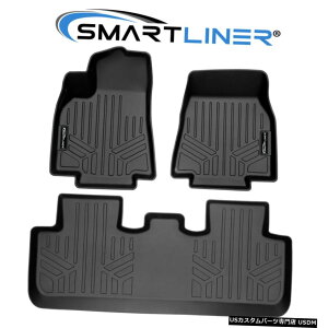 Floor Mat SMARTLINERJX^tBbg2tA}bgCi[Zbg2020-2021eXfY SMARTLINER Custom Fit 2 Rows Floor Mat Liner Set for 2020-2021 Tesla Model Y