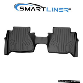 Floor Mat SMARTLINERフロアマット2列目ブラック2014-2018日産ナバラクルーキャブ SMARTLINER Floor Mats 2nd Row Black For 2014-2018 Nissan Navara Crew Cab