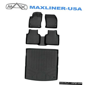 Floor Mat X}[gCi[tA}bg2-2018-2019eBOA7qpJ[SCi[Zbg Smartliner Floor Mats 2 Rows - Cargo Liner Set for 2018-2019 Tiguan 7 Passenger