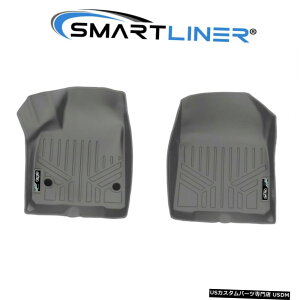 Floor Mat SMARTLINER�J�X�^���t���A�}�b�g���C�i�[1��ڃO���[2017-2021GMC�A�J�f�B�A SMARTLINER Custom Floor Mats Liners 1st Row Grey For 2017-2021 GMC Acadia �y���s�A���i�z