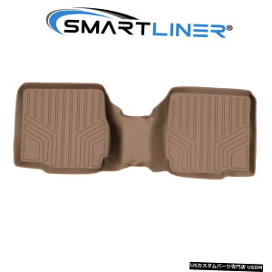 Floor Mat SMARTLINER 2��ڃR���\�[���t��11-19�t�H�[�h�G�N�X�v���[���[�p2��ڃ^���t���A�}�b�g SMARTLINER 2nd Row Tan Floor Mats for 11-19 Ford Explorer w/ 2nd Row Console �y���s�A���i�z