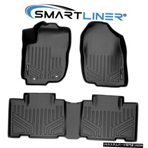 Floor Mat SMARTLINER 13-18�g���^RAV4�p2��t���A�}�b�g�i�d�����f���܂��̓n�C�u���b�h���f���Ȃ��j SMARTLINER 2 Row Floor Mats For 13-18 Toyota RAV4 (No Electric Or Hybrid models)