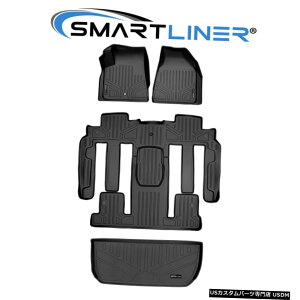 Floor Mat SMARTLINERtA}bgZbgƃJ[SCi[ubN2008GN[uioPbgV[gtj SMARTLINER Floor Mats Set And Cargo Liner Black For 2008 Enclave W/ Bucket Seats