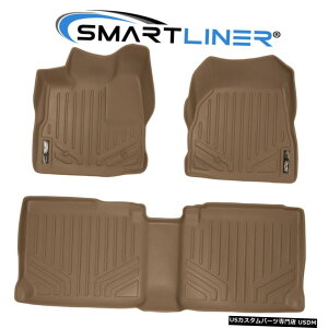 Floor Mat SMARTLINER 10-11 Equinox / Terrain�p2��^���t���A�}�b�g�i�t���A�t�b�N�t���j SMARTLINER 2 Row Tan Floor Mats For 10-11 Equinox /Terrain (W/ Floor Hooks) �y���s�A���i�z